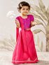 Girl's Purple Cotton Lehenga Set
